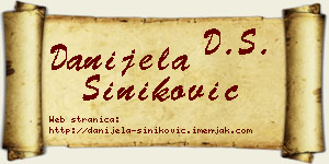 Danijela Šiniković vizit kartica
